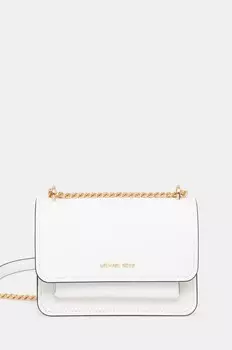 Кожаная сумка MICHAEL Michael Kors, белый