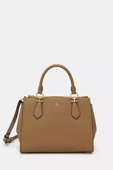 Кожаная сумка Michael Michael Kors, бежевый