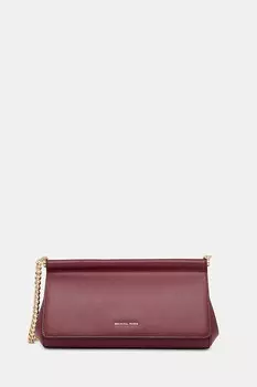 Кожаная сумка Michael Michael Kors, бордовый