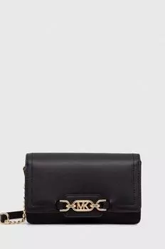 Кожаная сумка MICHAEL Michael Kors, черный