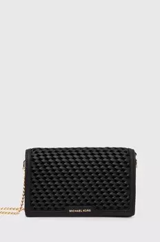 Кожаная сумка MICHAEL Michael Kors, черный