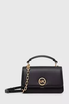 Кожаная сумка MICHAEL Michael Kors, черный