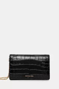 Кожаная сумка MICHAEL Michael Kors, черный