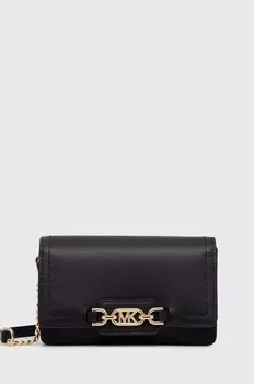 Кожаная сумка MICHAEL Michael Kors, черный