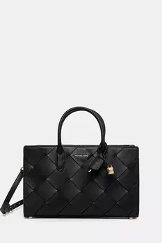 Кожаная сумка Michael Michael Kors, черный