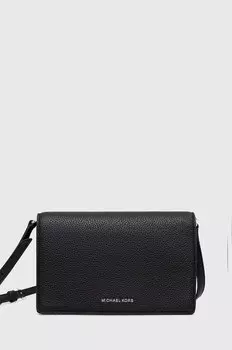 Кожаная сумка Michael Michael Kors, черный