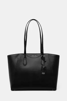 Кожаная сумка Michael Michael Kors, черный