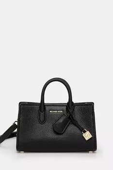 Кожаная сумка Michael Michael Kors, черный