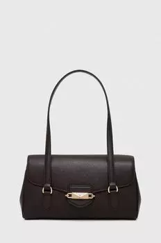 Кожаная сумка MICHAEL Michael Kors, коричневый