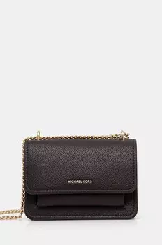 Кожаная сумка Michael Michael Kors, коричневый