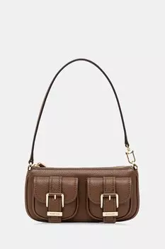 Кожаная сумка Michael Michael Kors, коричневый