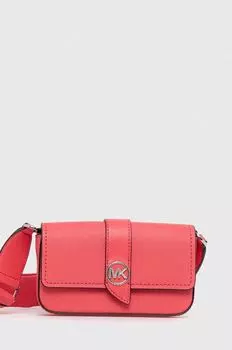 Кожаная сумка MICHAEL Michael Kors, розовый