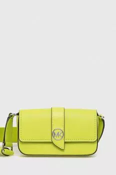 Кожаная сумка MICHAEL Michael Kors, зеленый
