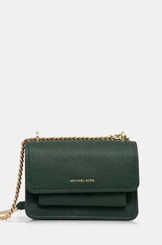 Кожаная сумка MICHAEL Michael Kors, зеленый