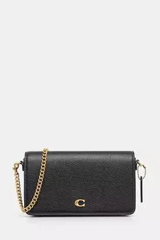 Кожаная сумка Mila Coach, черный