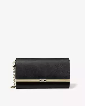 Кожаная сумка Mona с ручкой-цепочкой Michael Michael Kors, черный