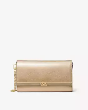 Кожаная сумка Mona с ручкой-цепочкой Michael Michael Kors, золотой