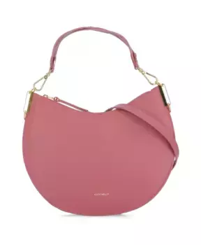Кожаная сумка на плечо фуксии Coccinelle, розовый