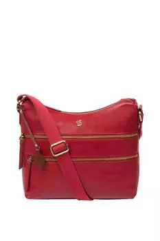 Кожаная сумка на плечо 'Грузия' Conkca London, красный