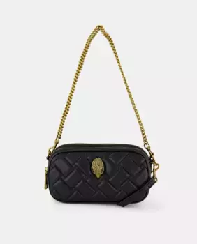 Кожаная сумка на плечо Kensington для фотоаппарата Kurt Geiger, чёрный