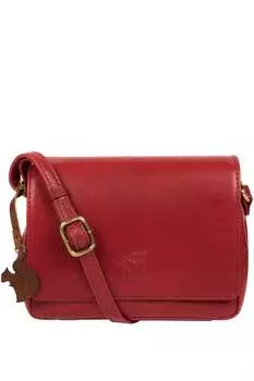 Кожаная сумка на плечо Marta Conkca, красный