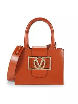 Кожаная сумка на плечо с логотипом Aimee Mario Valentino, цвет Cinnamon