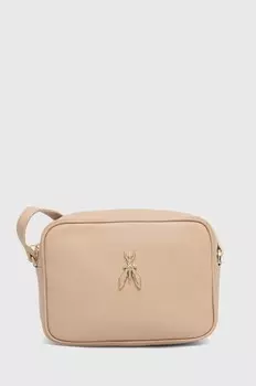 Кожаная сумка Patrizia Pepe, бежевый