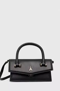 Кожаная сумка Patrizia Pepe, черный