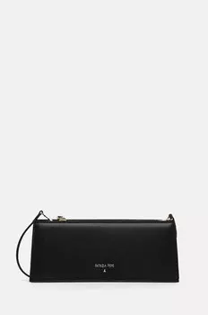 Кожаная сумка Patrizia Pepe, черный