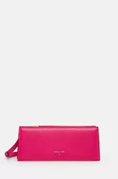 Кожаная сумка Patrizia Pepe, фиолетовый