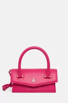 Кожаная сумка Patrizia Pepe, фиолетовый