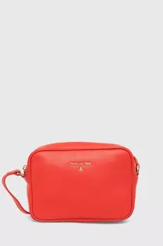 Кожаная сумка Patrizia Pepe, красный