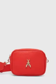 Кожаная сумка Patrizia Pepe, красный