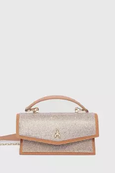 Кожаная сумка Patrizia Pepe, розовый