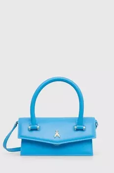 Кожаная сумка Patrizia Pepe, синий