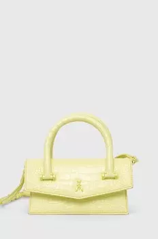 Кожаная сумка Patrizia Pepe, зеленый