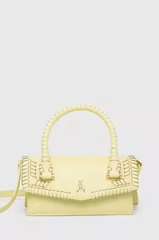 Кожаная сумка Patrizia Pepe, желтый