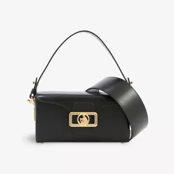 Кожаная сумка-пенал через плечо Lanvin, черный