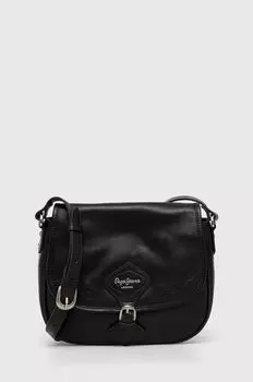 Кожаная сумка Pepe Jeans, черный