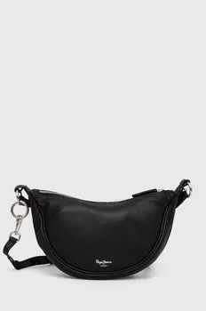 Кожаная сумка Pepe Jeans NADINE LETHI, черный