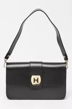 Кожаная сумка Pierre Cardin, черный