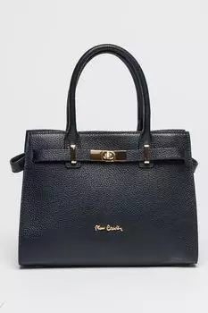 Кожаная сумка Pierre Cardin, синий