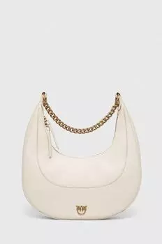 Кожаная сумка Pinko, белый