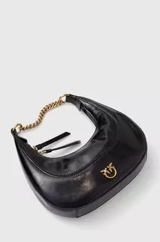 Кожаная сумка Pinko, черный
