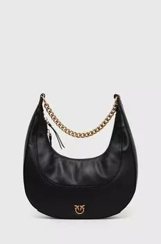 Кожаная сумка Pinko, черный