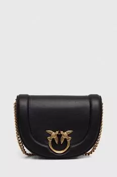 Кожаная сумка Pinko, черный