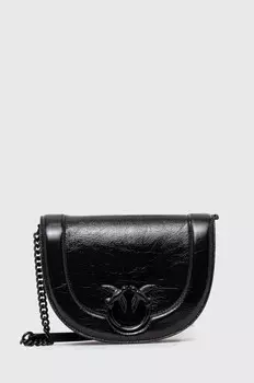 Кожаная сумка Pinko, черный