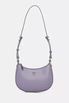 Кожаная сумка Pinko, фиолетовый