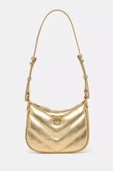 Кожаная сумка Pinko, золотой