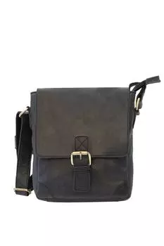 Кожаная сумка почтальона с пряжкой Columbia PRIMEHIDE, черный